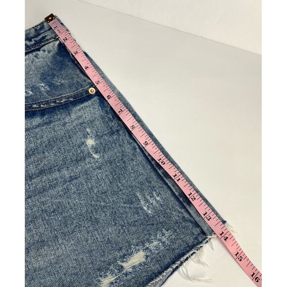 NWT Wild Fable Women's Super-High Rise Cut Off Jeans Shorts Medium Wash Size‎ 10 - Picture 10 of 11